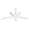 Ekena Millwork Alberta Architectural Grade PVC Gable Bracket, 84"W x 24 1/2"H x 2"D x 4"F, 7/12 Pitch GBP084X25X0204ALB00 - alternate 1